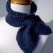 Organic Cotton Bowtie Retro Ascot Style Scarflette Cream White