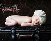 5T-preteen cream cloche with flower or pick your own color