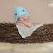 Blue Bird hat, newborn birdy hat, baby bird hat with earflaps, photogrpahy prop for baby boy newborn size