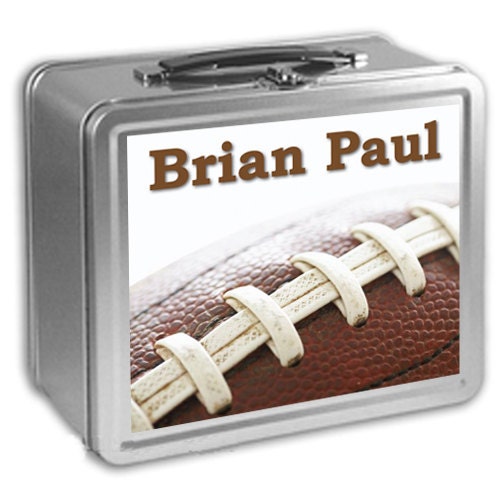 boys football lunch box