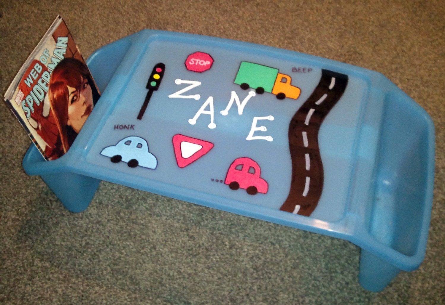 Personalized Kid's Lap Desk, Custom, Cars and Trucks, Horses, Tools, School Time, Homework