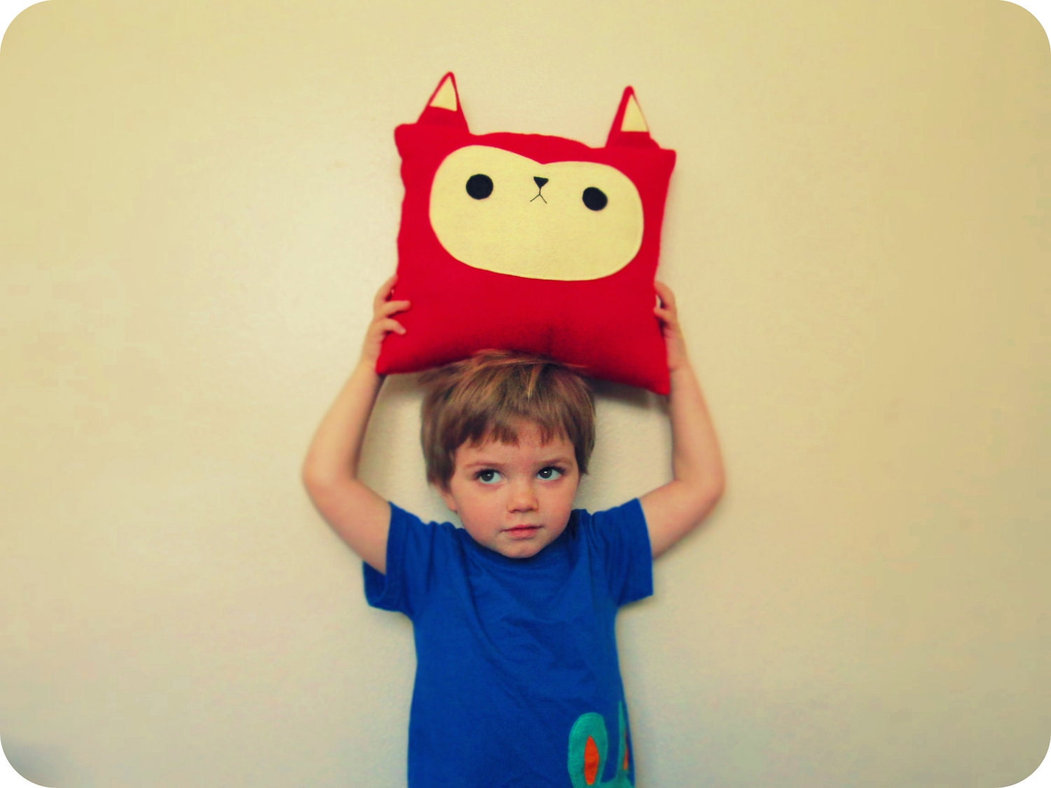 Woodland Fox Plush Pillow - Large - MADE TO ORDER