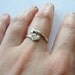 Heart and Arrow Adjustable Ring in Silver or Gold