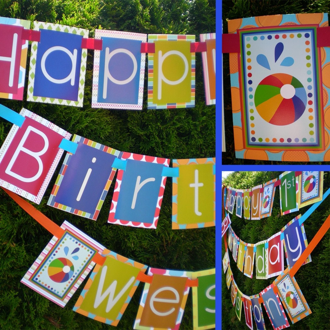 Beach Ball Birthday Party Decorations Package - Beach Ball Bash