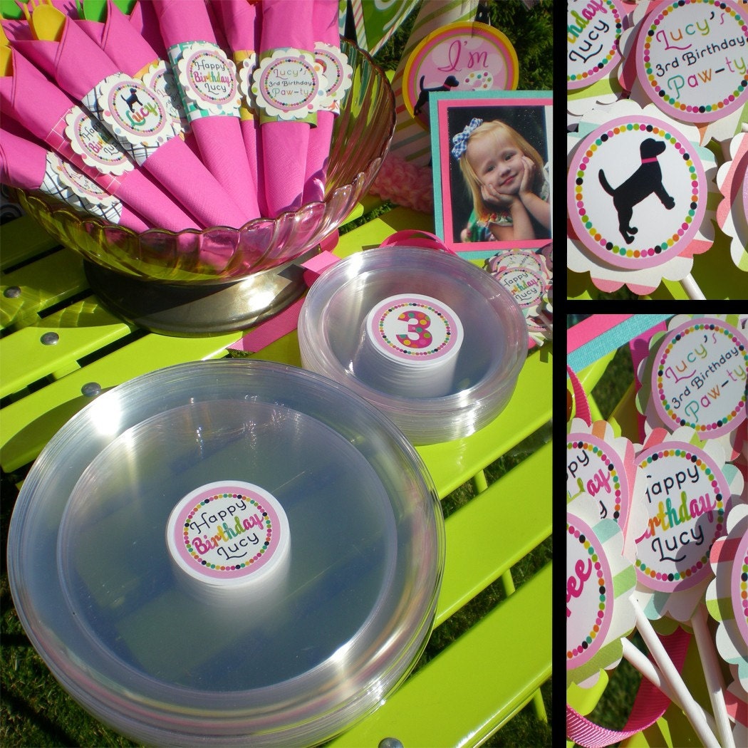 Puppy Dog Birthday Party Decorations Package - Doggie Diva