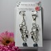 Bubble Sterling Silver Earrings-Stiped Agate-REDUCED