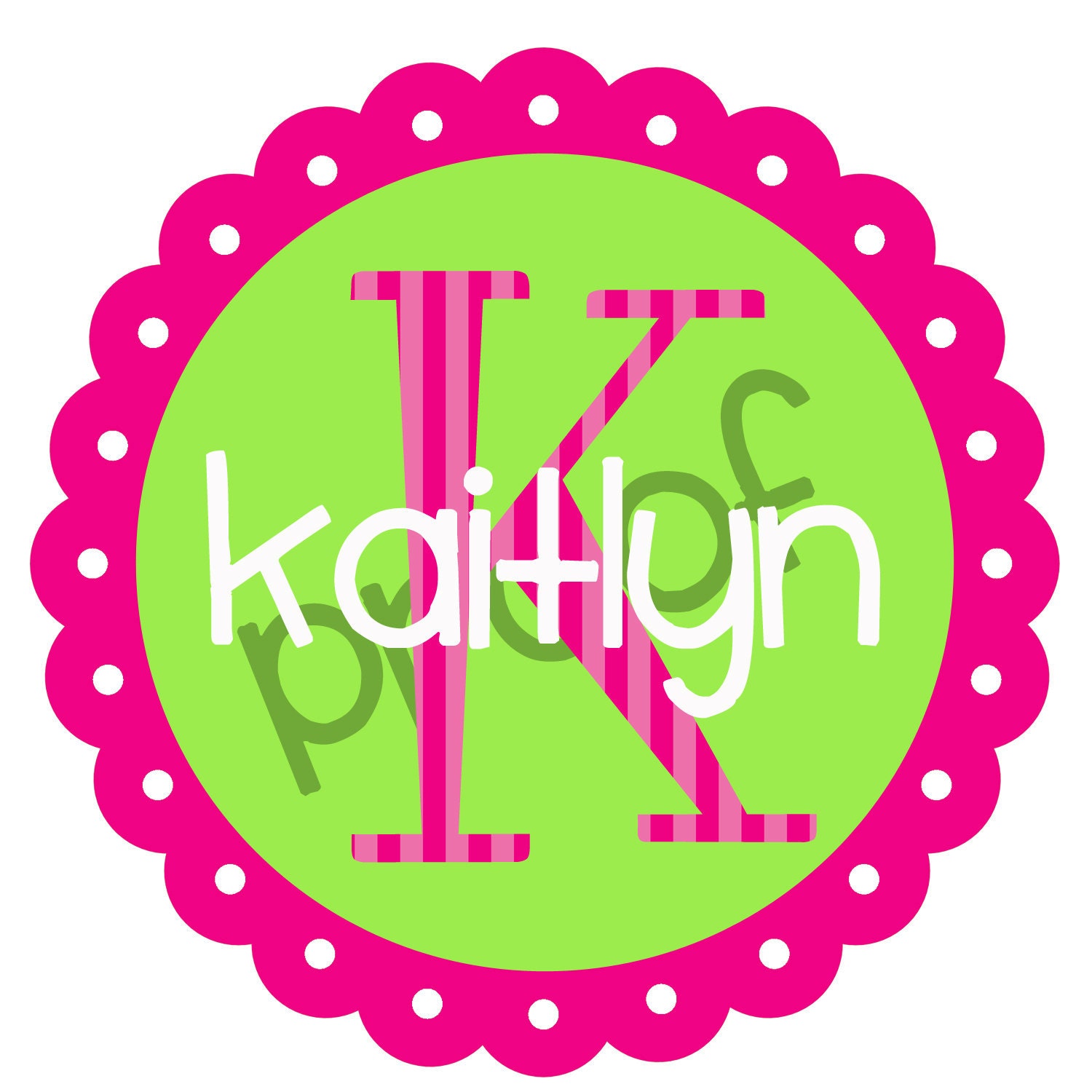 Printable Personalized Iron on Transfer or Sticker Design Il_170x135