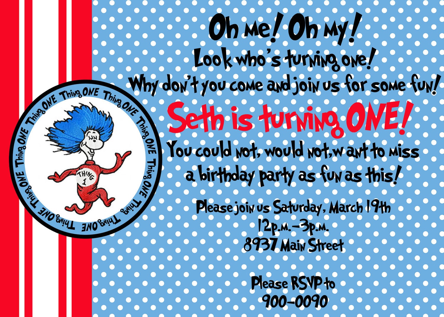 Dr Seuss Birthday Invites Il_570xn