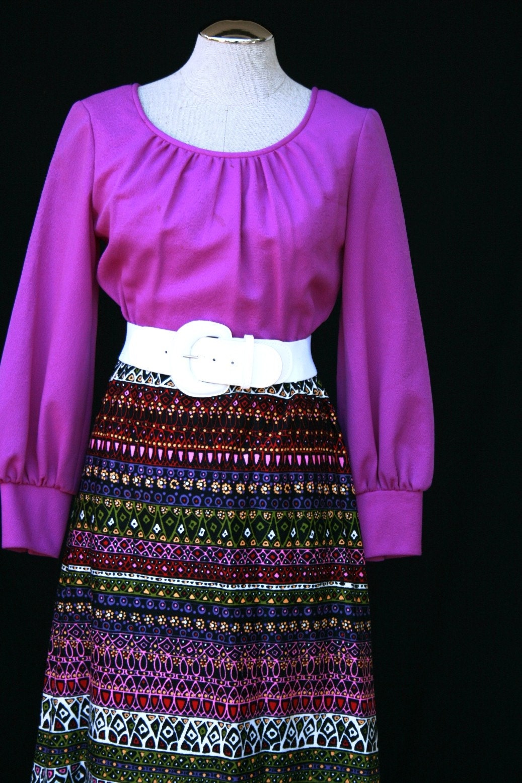 Twitter This - Make Me Into a Mini - Bold Bright Colorful Maxi with a Boho Vibe