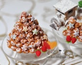 Large Profiteroles Tower in 1:12 scale