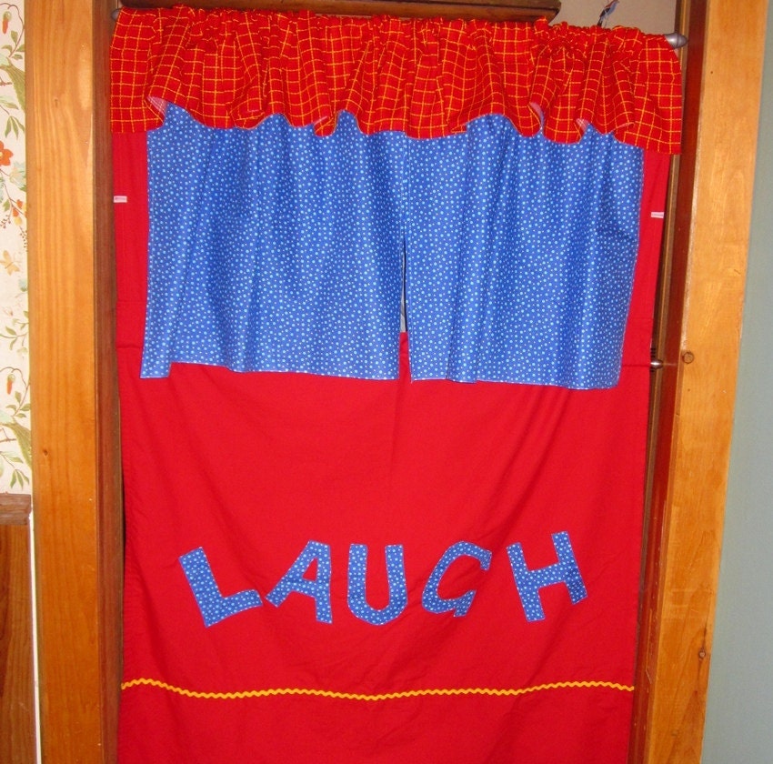 Custom Doorway Puppet Theater with Carrying Bag