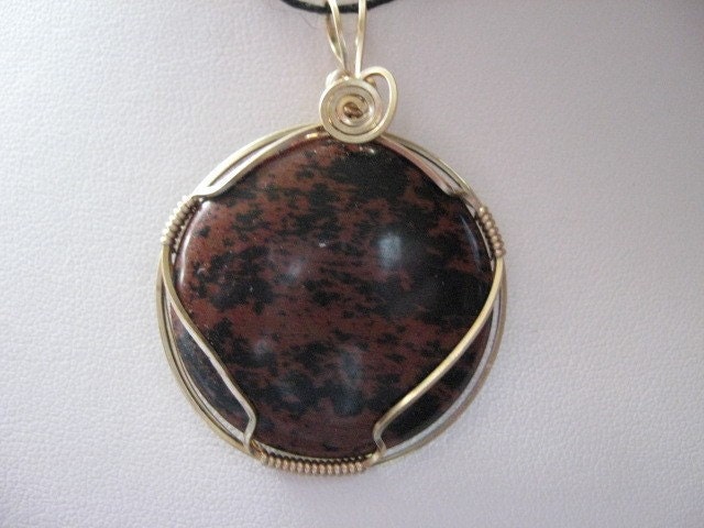 Mahogoney Obsidian very grounding