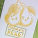 Lovely Pear Letterpress Wedding Card