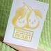 Lovely Pear Letterpress Wedding Card