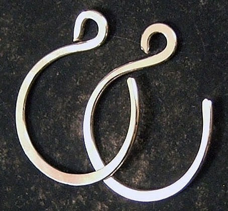 Tiny Hoop Earrings, Sterling Silver Half Inch Hoops