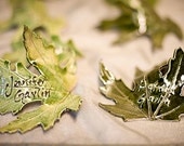 Leaf place cards - made to order