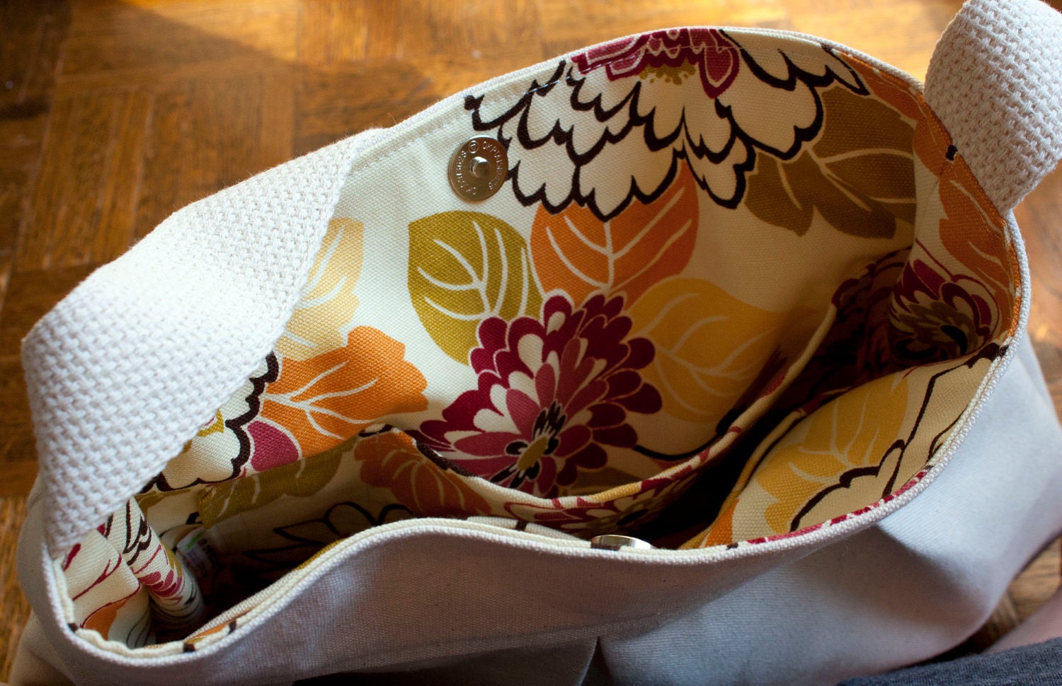 choice of lining fabric // add to any bag to replace natural cotton lining