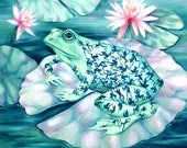 Frog Pond -  Fantasy Art Print