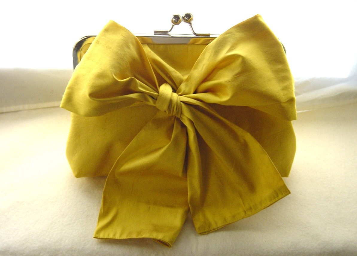 Yellow Bridal Clutch - Wedding Clutch - Bridesmaids Clutch - Marisa