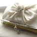 Ivory Bridal Clutch / Ivory Wedding Clutch / Bridesmaids Clutch / Chloe