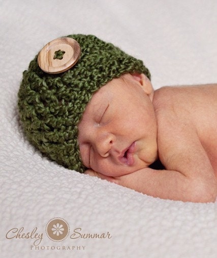 PATTERN - Basic Newborn Beanie Crochet Pattern - PERMISSION TO SELL WHAT YOU MAKE
