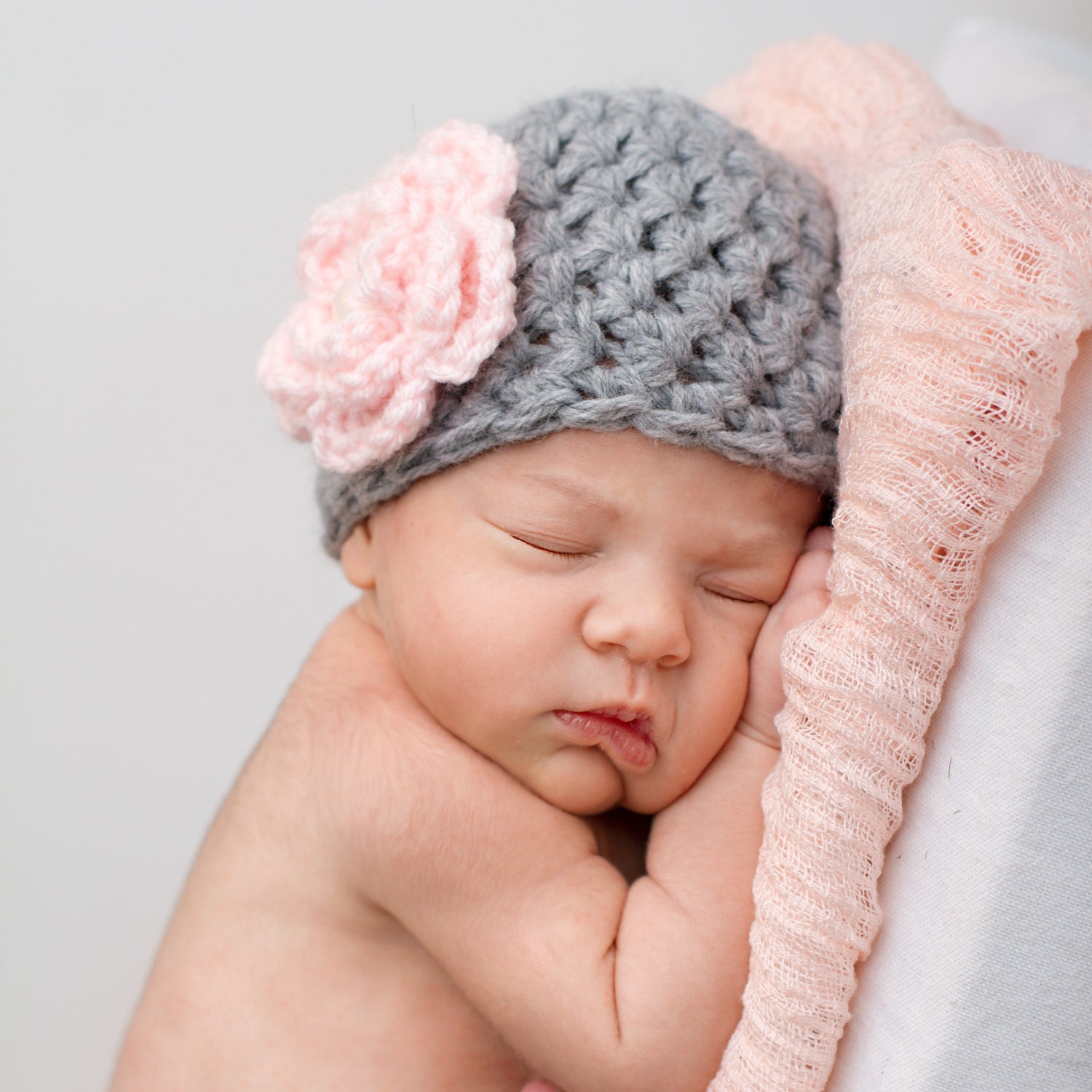 Use Coupon code 20for2013 for 20% Off entire order excluding shipping - Baby Girl Crochet Knit Hat - Ready to Ship