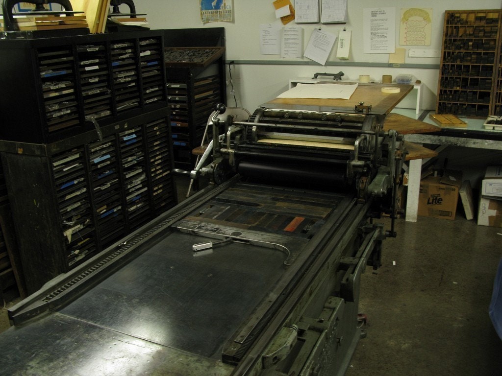 Time Wasting Experiment 0029 - 52 minutes fearing failure, postponing beginning. (Letterpress print)