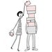 Shopaholic // Shopping closet 4x6 art print illustration