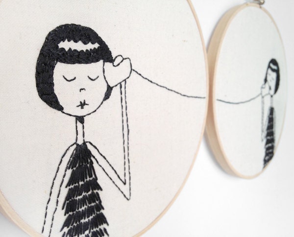 BFF best friend Embroidery set // Printable PDF Pattern
