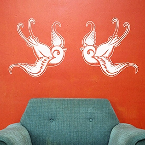 tattoo swallow wall decals