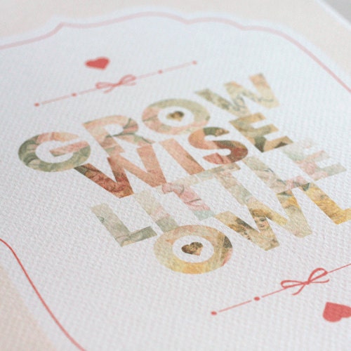 Owl Nursery Print With Quote