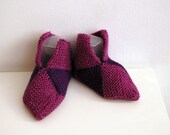 Handknitted booties / slippers for toddler