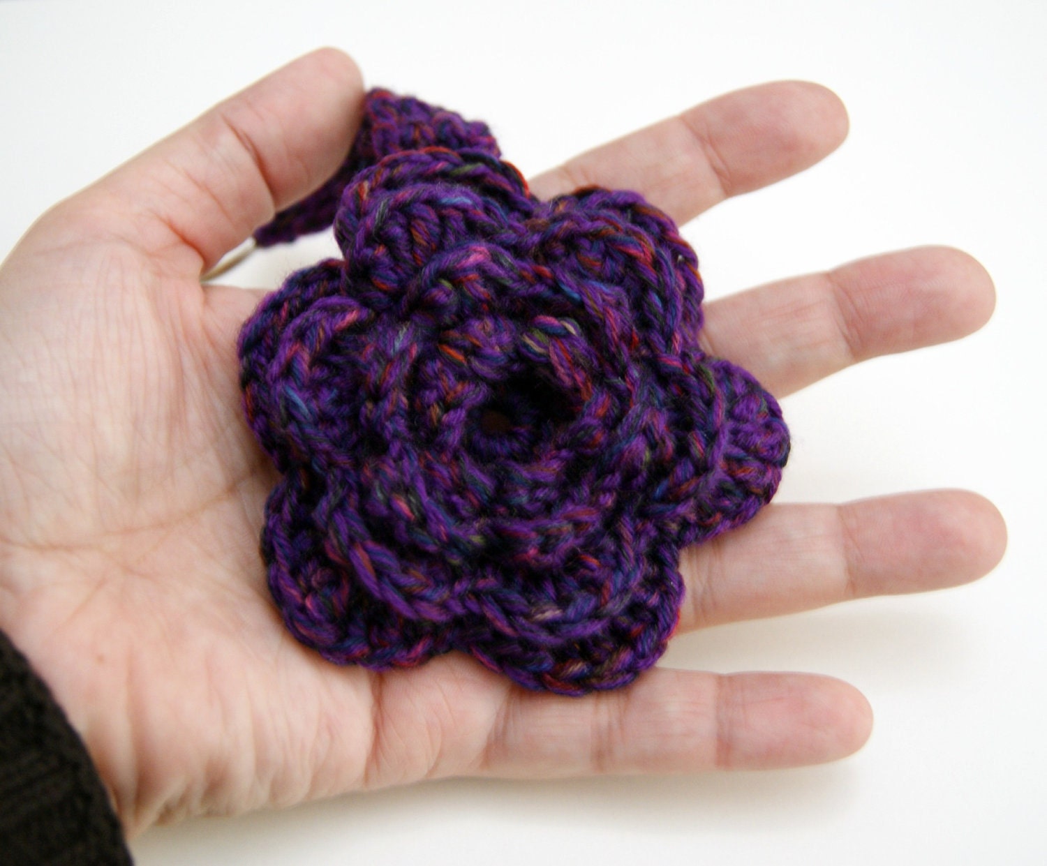 Crocheted Keychain purple