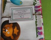 Burp Cloth with style - Cotton / Organic undyed French Terry - Juicy Jungle