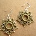 Five Star earrings in Olive Sage and Silver
