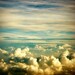 Cotton Candy - Cloudy Sky Cloudy clouds sea cloud cottons jet plane over the cloud on the flight Fine Art Print 8x8