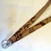 Breakaway Lanyard Badge Holder Joel Dewberry Fabric Lanyard ID Clip Key Ring Fob Wildflowers Mocha Brown Chocolate Handmade