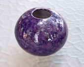 COIL POTTERY Handmade Pottery Purple Pot