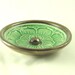 Jade Green Lotus Incense Burner 4 1/2 inch