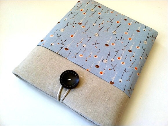iPad Case, iPad Sleeve for iPad 1, iPad 2, iPad 3, iPad 4, Padded with Pocket - WIldflowers