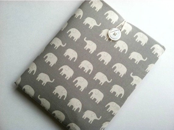 MacBook Pro 13 Case Padded Laptop Sleeve Cover - Elephants