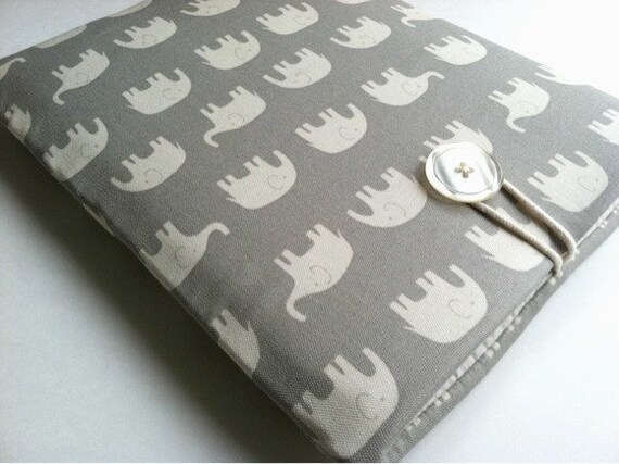 MacBook Pro 13 Case Padded Laptop Sleeve Cover - Elephants