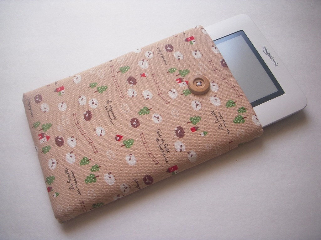 Kindle 4 Case Kindle Fire Cover eReader Sleeve - Sleepy Sheep