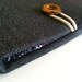 Herringbone iPad Cover iPad Case Padded Custom Size - Librarian