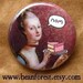 let us eat cake (Marie Antoinette) - pinback button badge