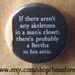 there's a bertha in the attic (Jane Eyre, Charlotte Bronte) - pinback button badge