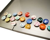 calendar magnet letters- made from recycled magazines, 2013 perpetual calendar