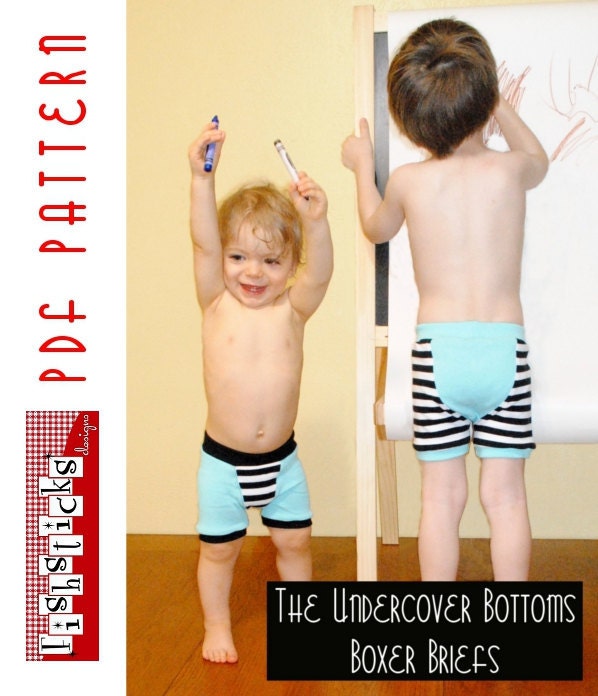 PDF Sewing Pattern:  The Undercover Bottoms Boxer Briefs (Instant Download)