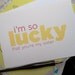 I'm So Lucky That You're My Sister Card - Custom Colors