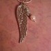 Spiritual Angel Wing Sterling Silver Necklace